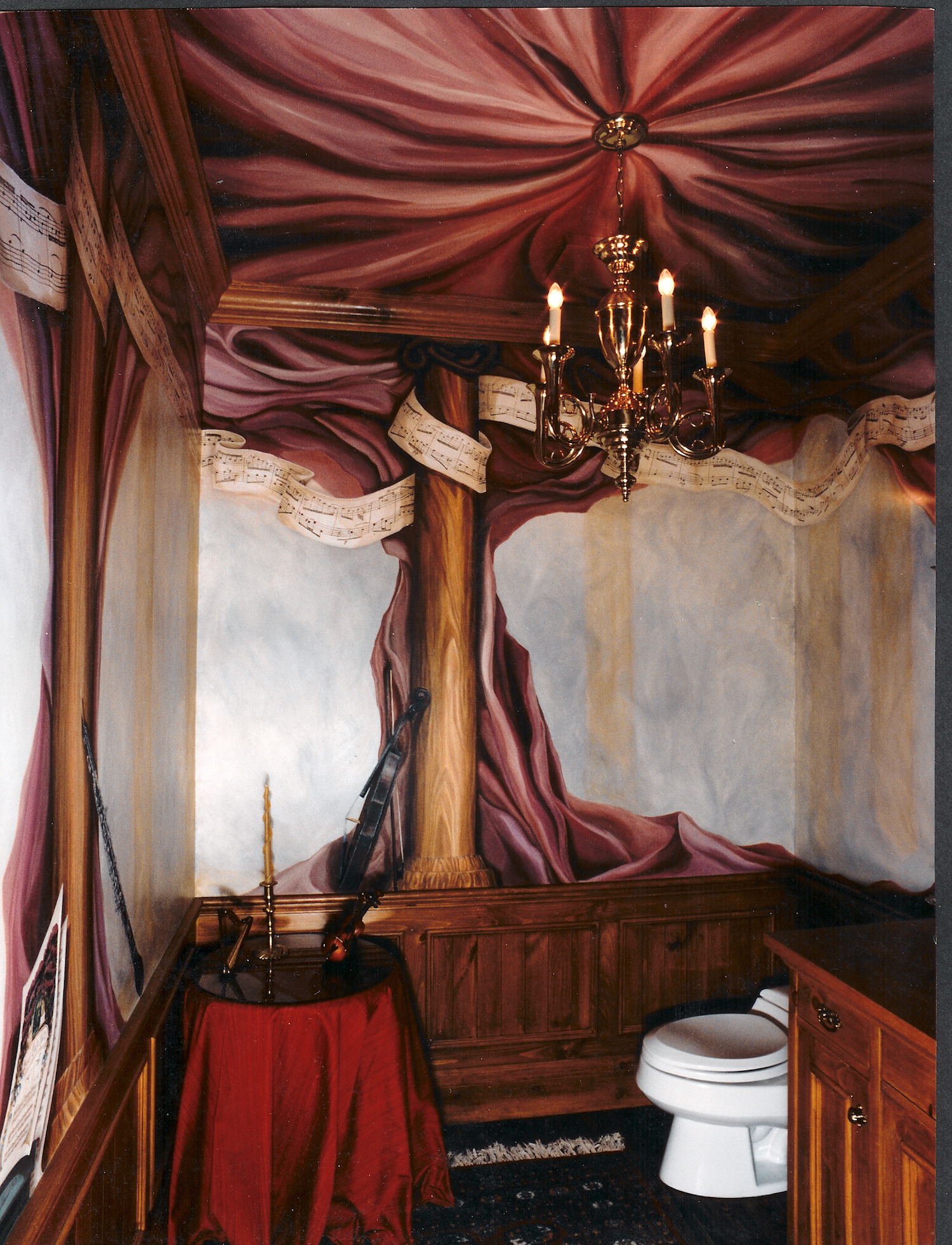 Powder Room Mural
