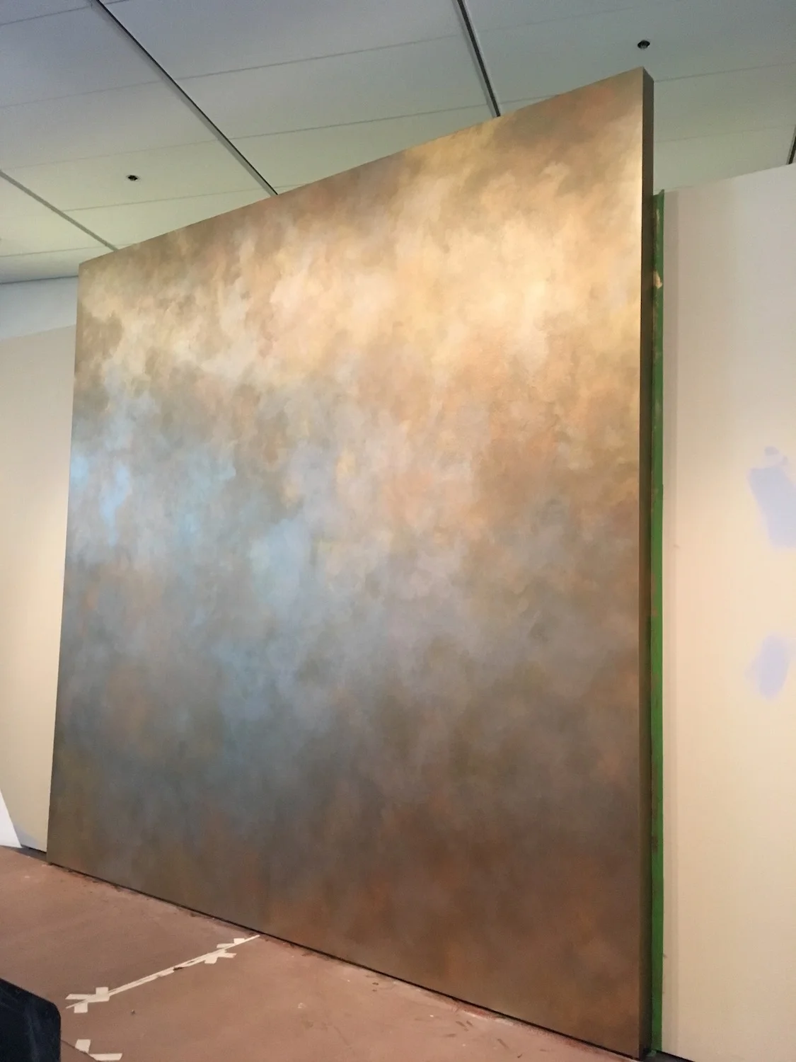 Denver Art Museum | Faux Gold Leaf Wall