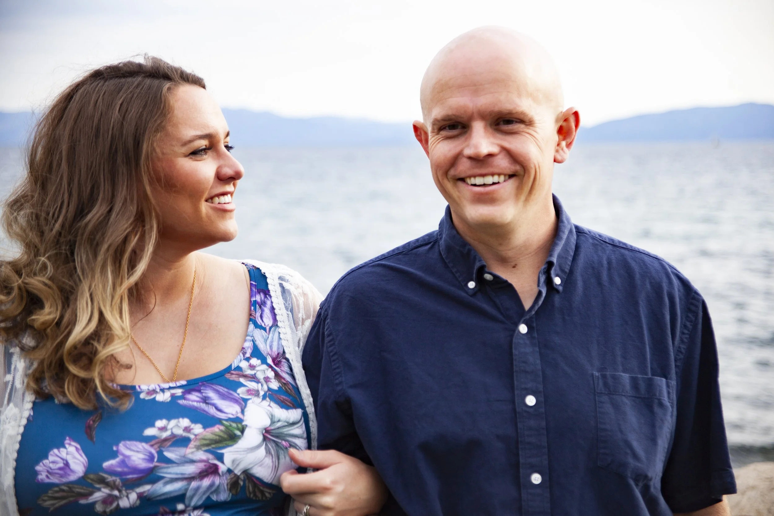 Engagement couple photos near Lake Tahoe and Carson City.