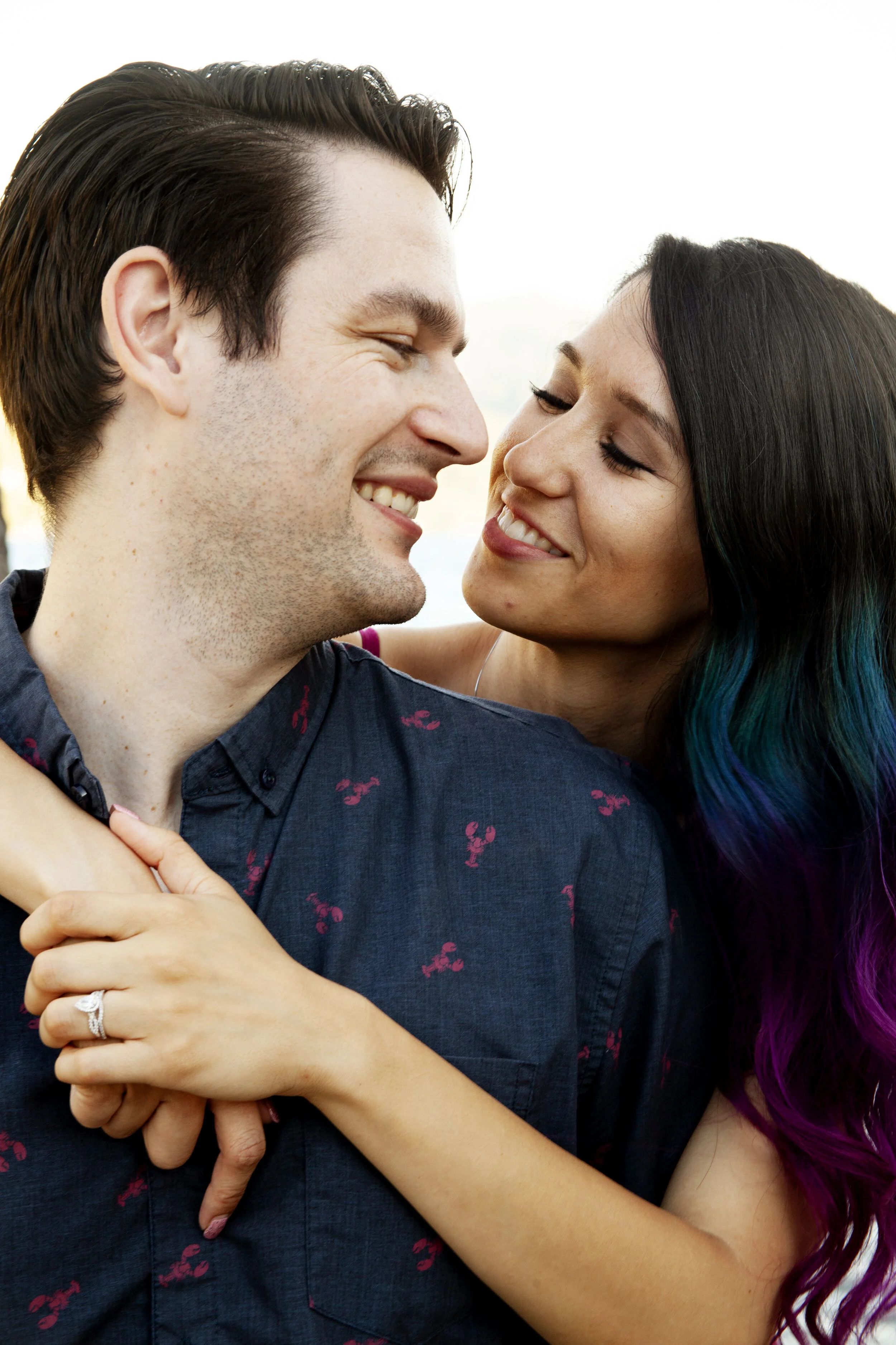 Couple photographed near Lake Tahoe shoreline, Carson City, Reno NV.