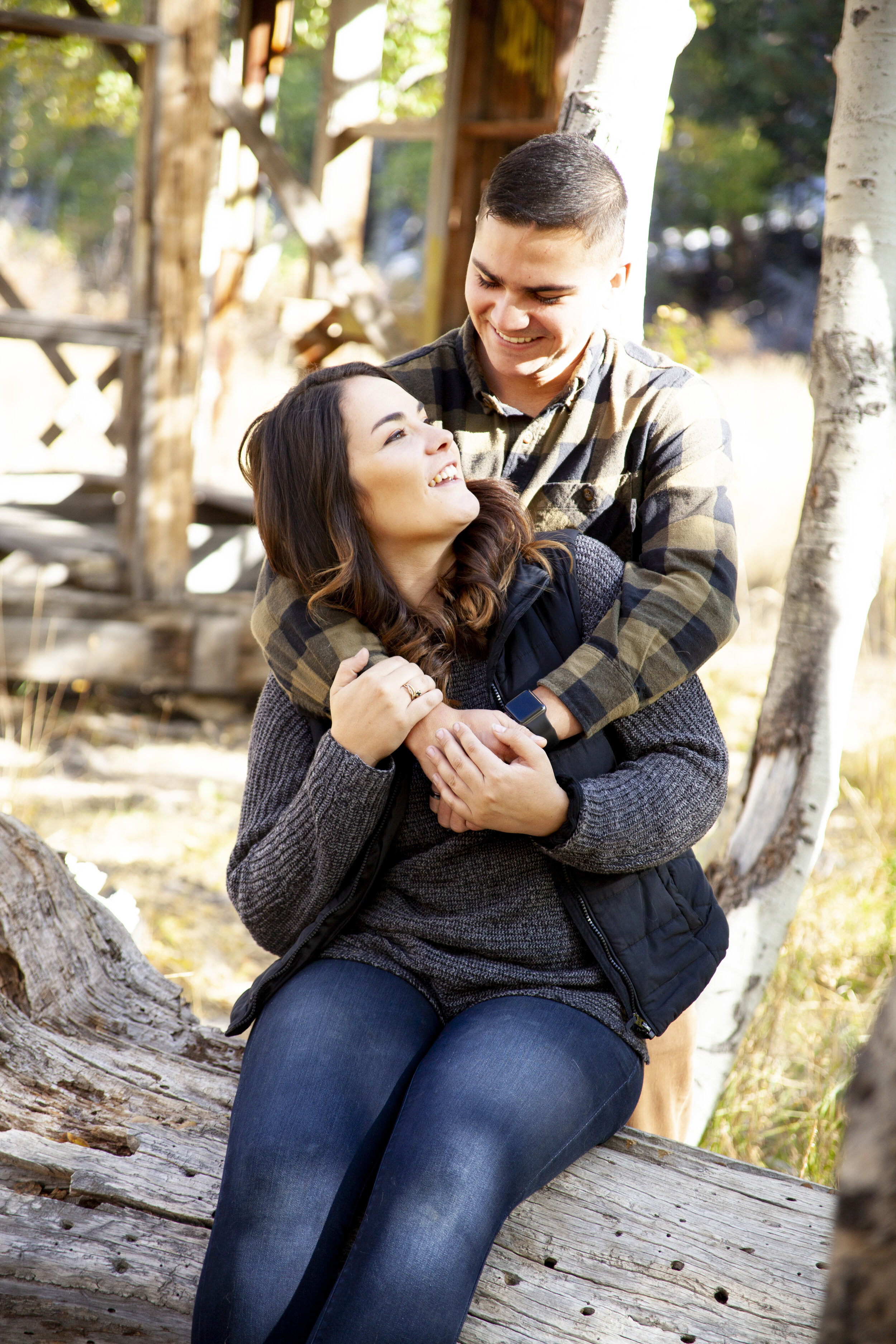 Couples portrait session near Carson City and Lake Tahoe and Truckee in Reno NV area.