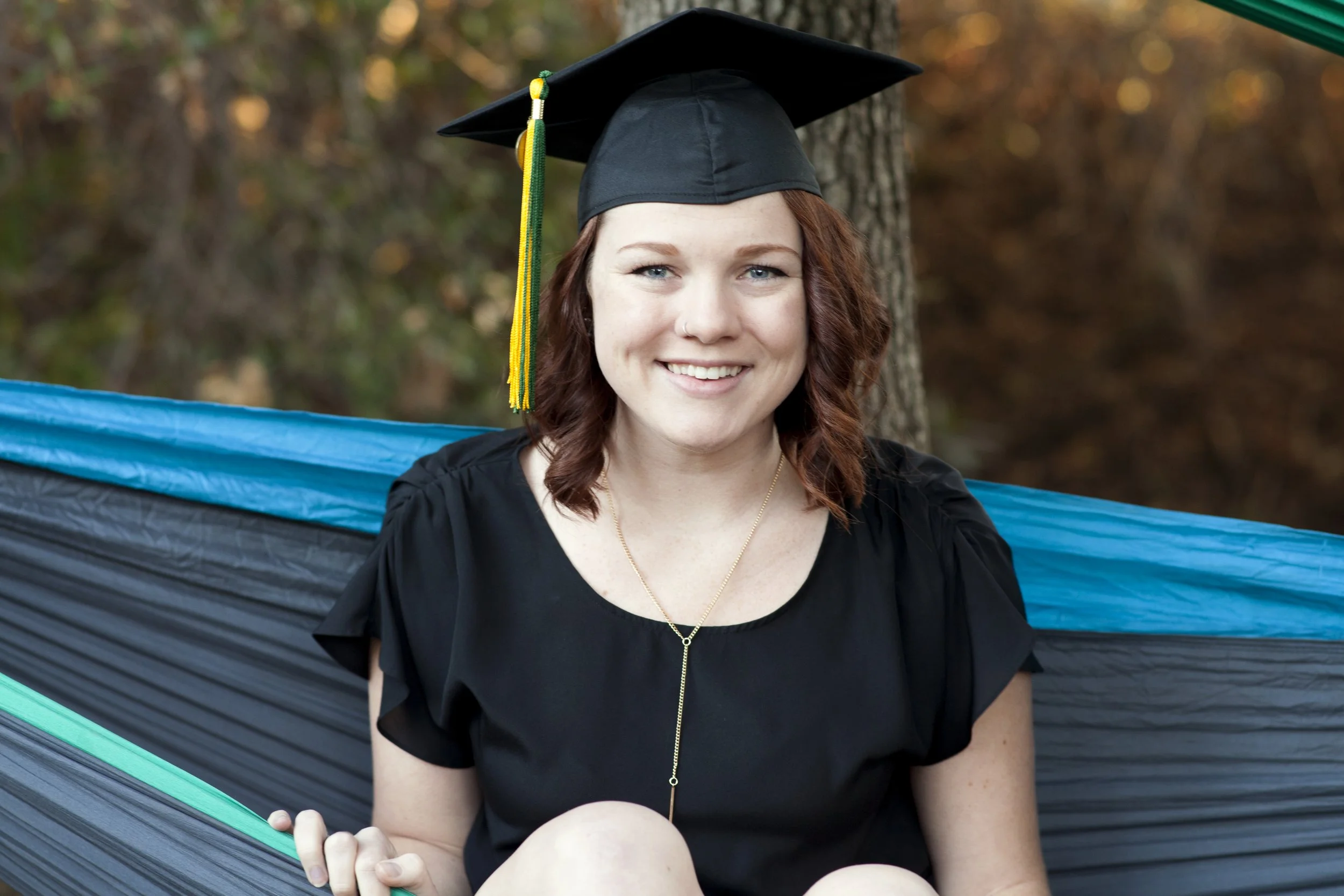 Grad portrait outdoors near Lake Tahoe, Reno NV, and Carson City.