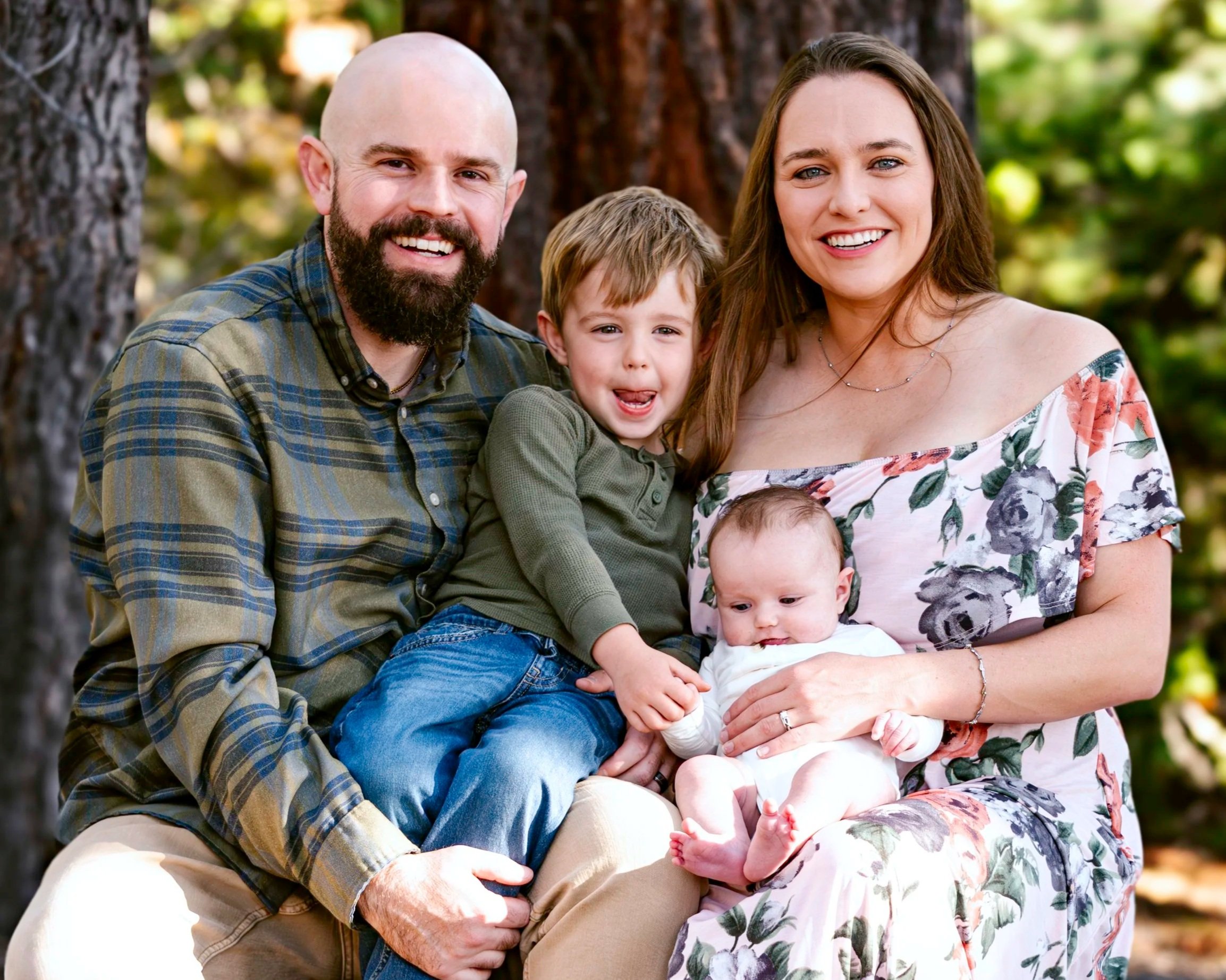 Outdoor family photo session near Lake Tahoe in Reno NV area.