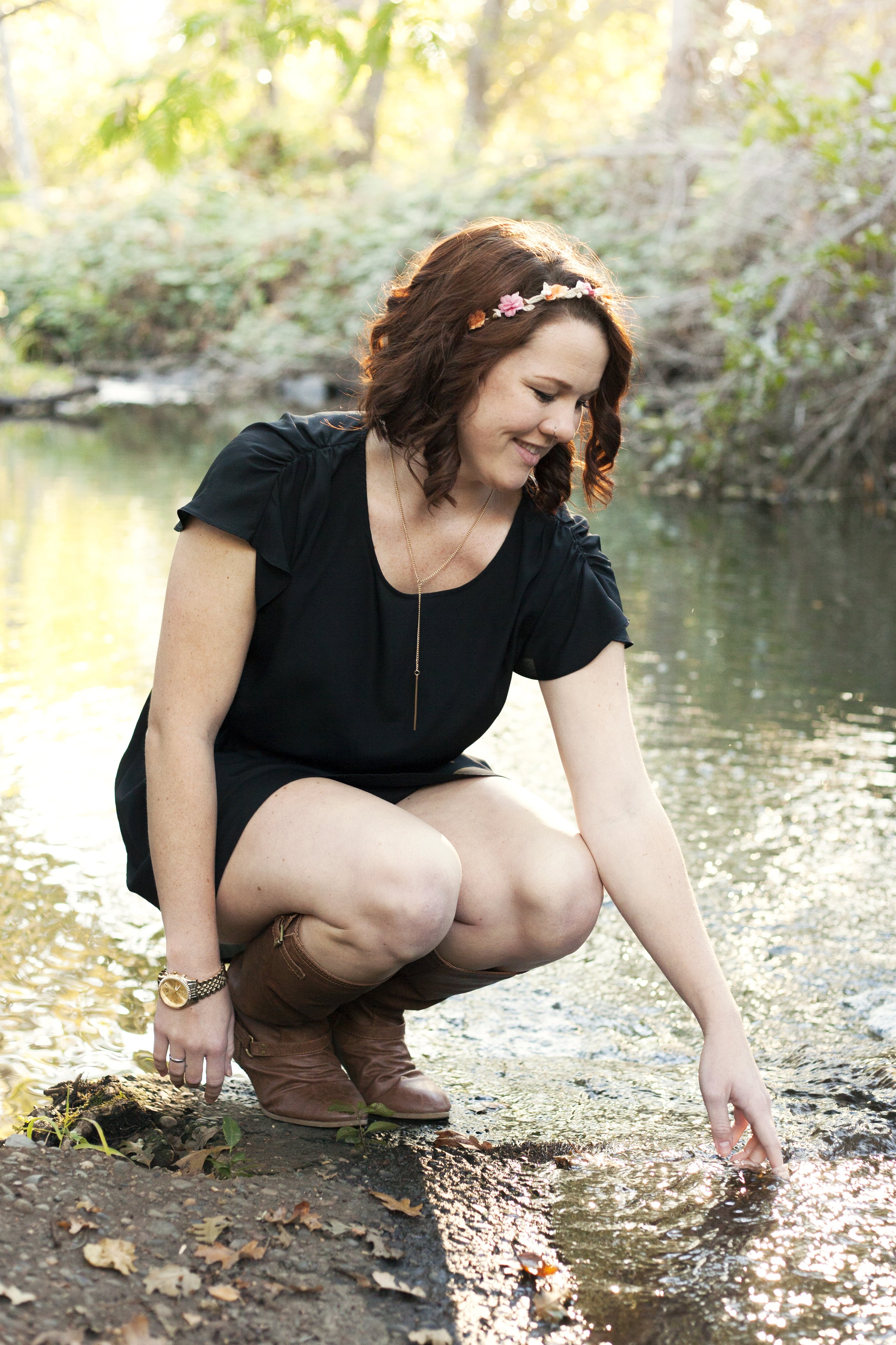 Graduation photo outdoors near Lake Tahoe in Reno NV area.