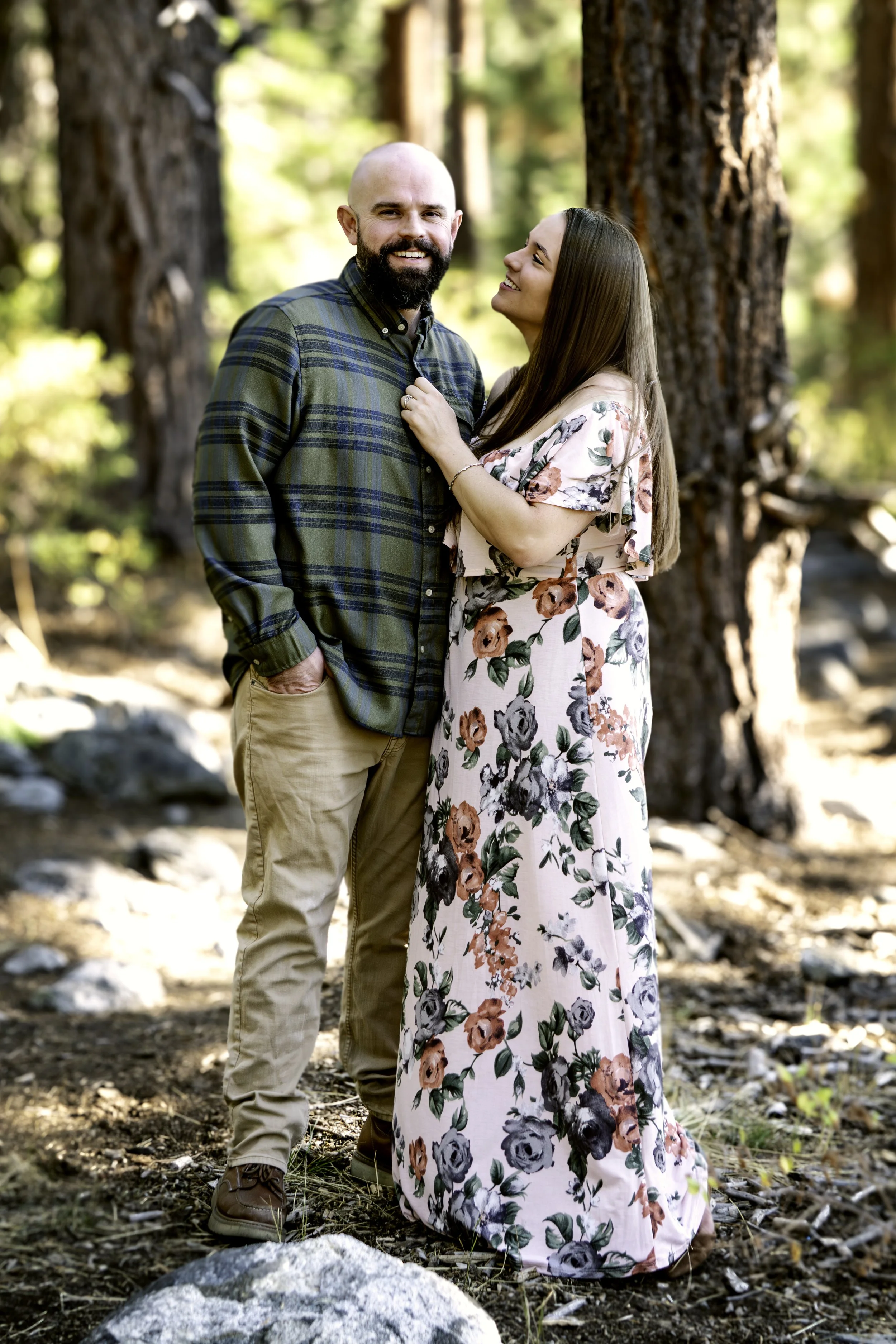 Outdoor couple session near Lake Tahoe in Reno NV area.