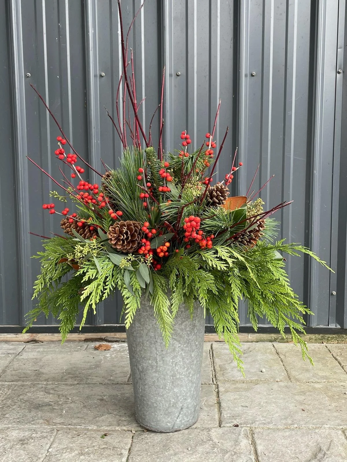 Porch Pot- Sap Bucket Farm Pick - Mid to end of November PICK UP ONLY