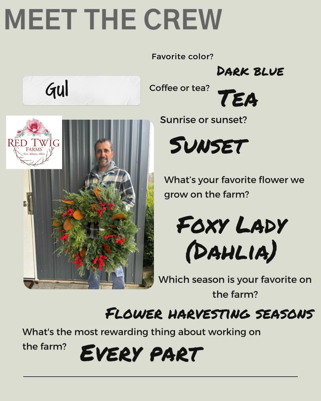 EMPLOYEE SPOTLIGHT OF THE DAY ⭐️
This is where your flowers begin&mdash;on our farm, in our hands, and with a whole lot of love along the way!