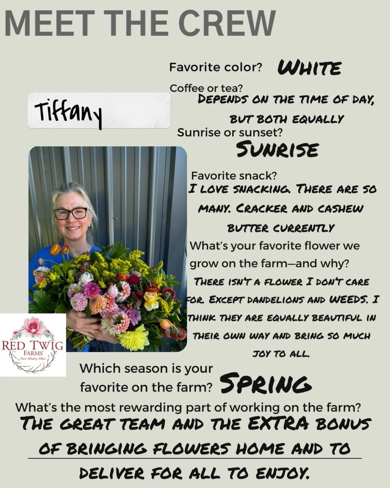 EMPLOYEE SPOTLIGHT ⭐️
The people behind the blooms 🌸