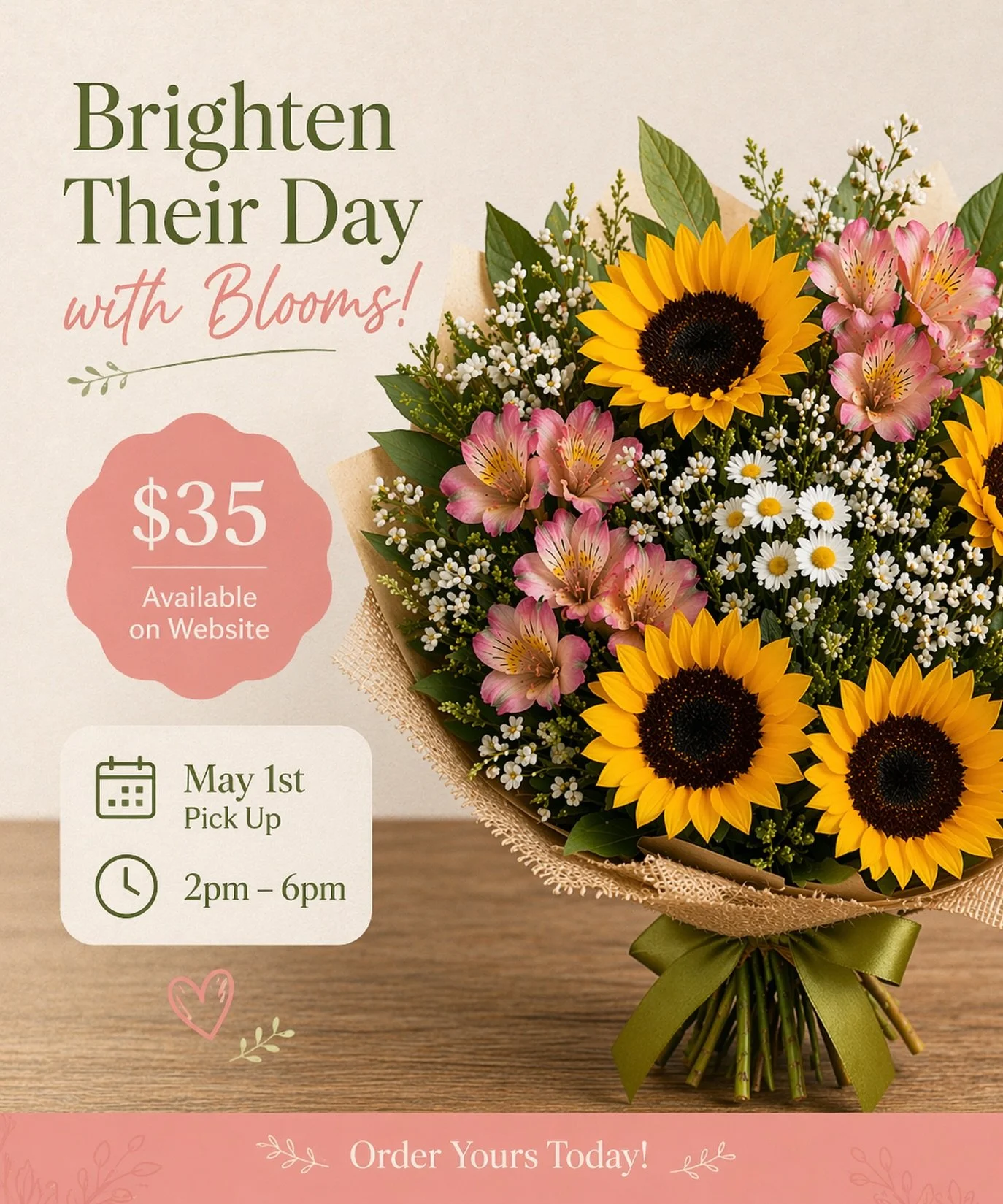 💐Available NOW on our website
Shop available bouquets! 
🔗 link in bio 

Pick up only: 
Friday May 1st 
2pm-6pm
