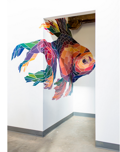 Fish mural twice