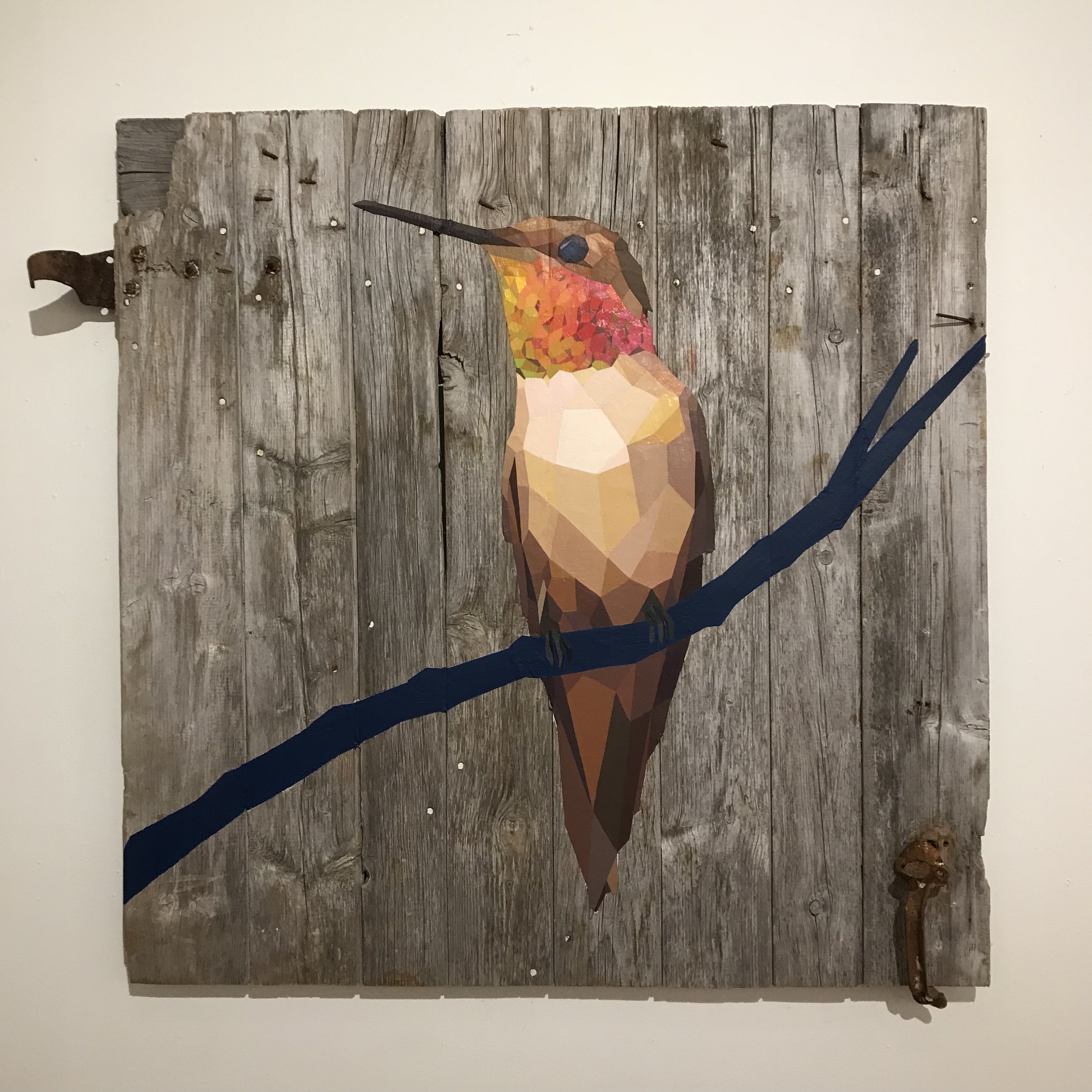 Rufous Hummingbird - 42"x42" - SOLD