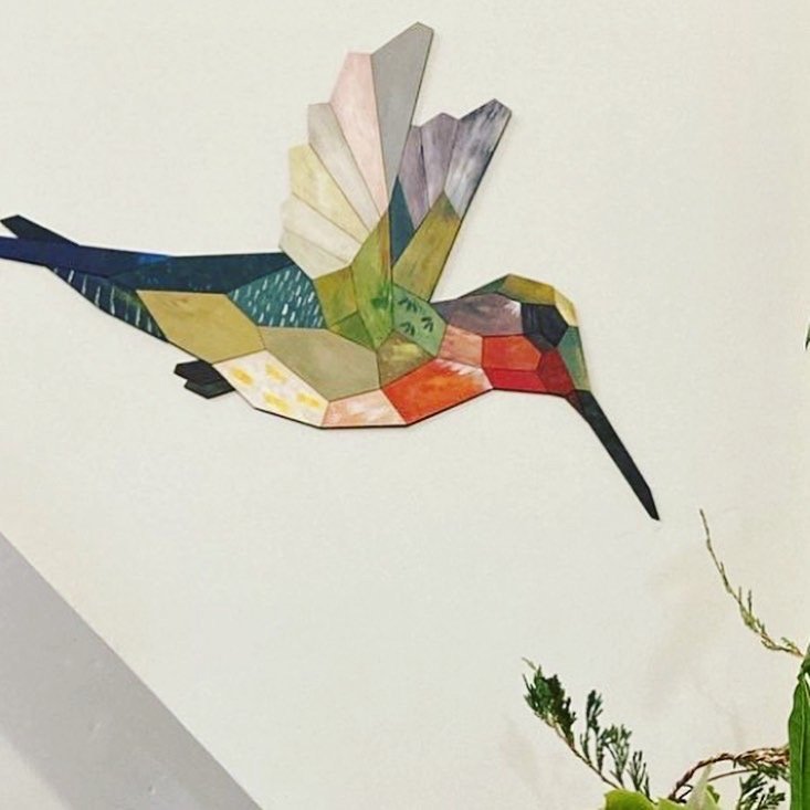 hummingbird paint puzzle completed and installed.JPG