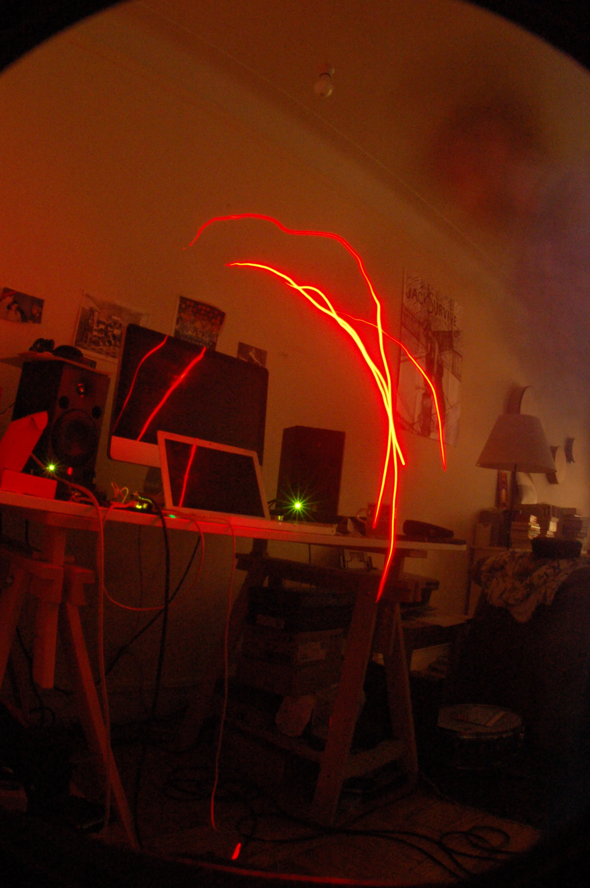 Here we're looking at how 282Hz from my monitors interacts with my desk and later the parallel walls of my living room.