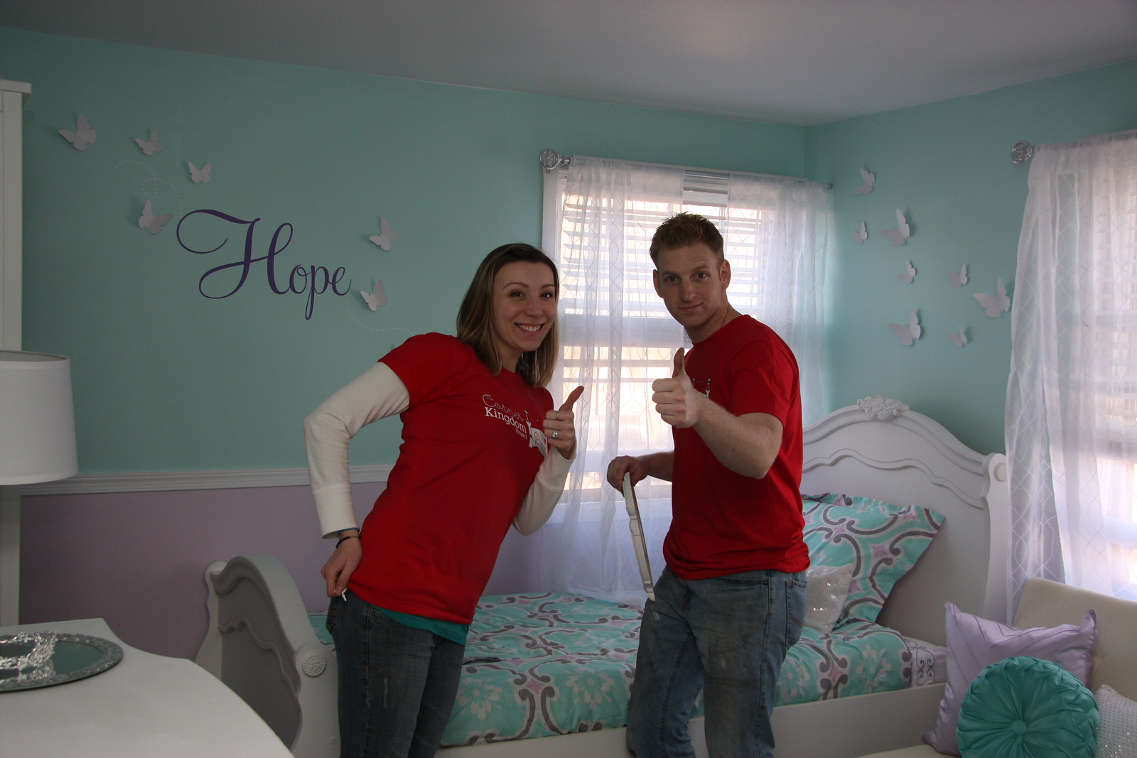 Finishing touches and a thumbs up!