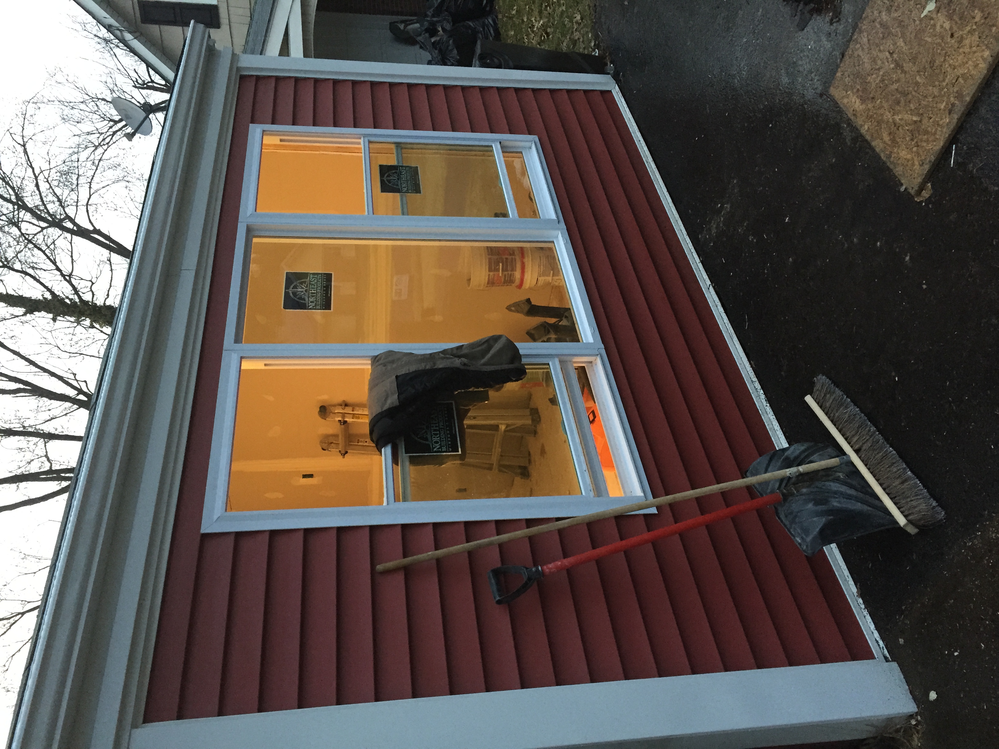 New egress windows so the room is up to code