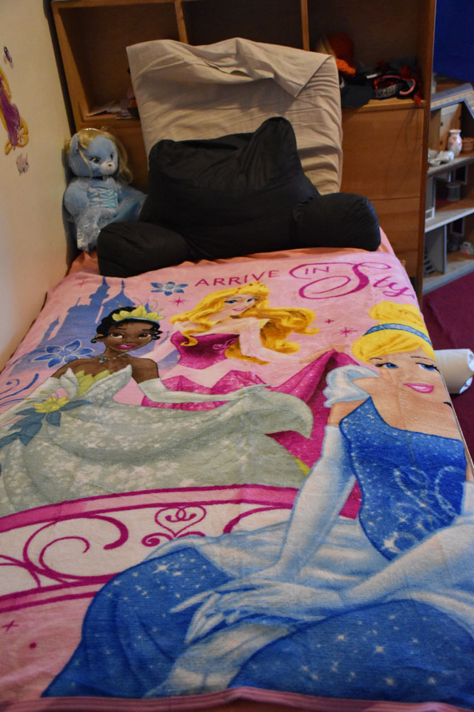  and a soft new blanket with his favorite princess -- Cinderella 