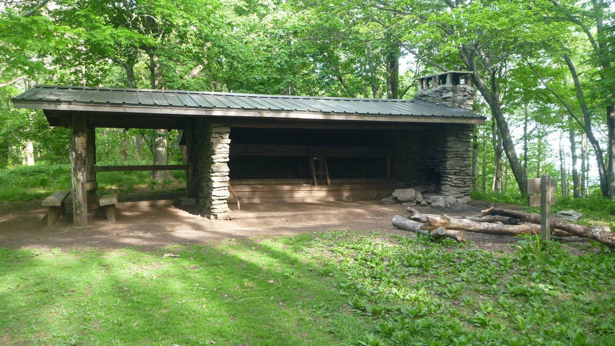 Every shelter in the Smokys looks like this.