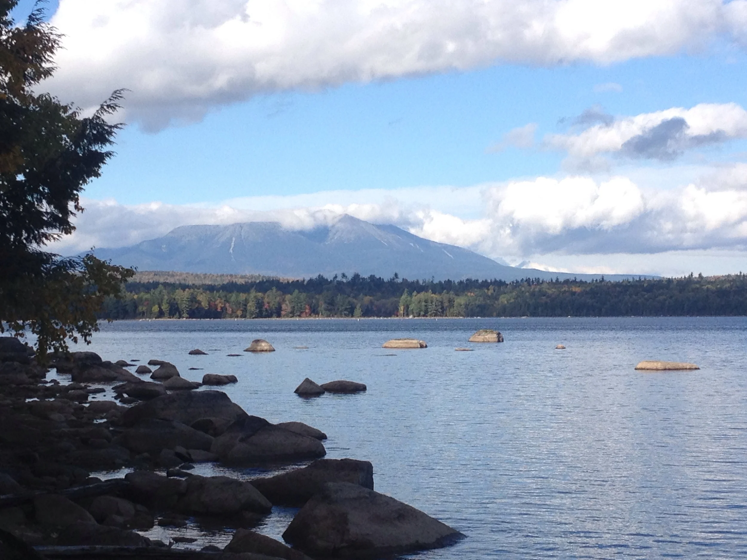 Mt Katahdin as seen from Hundred Mile Wilderness. 