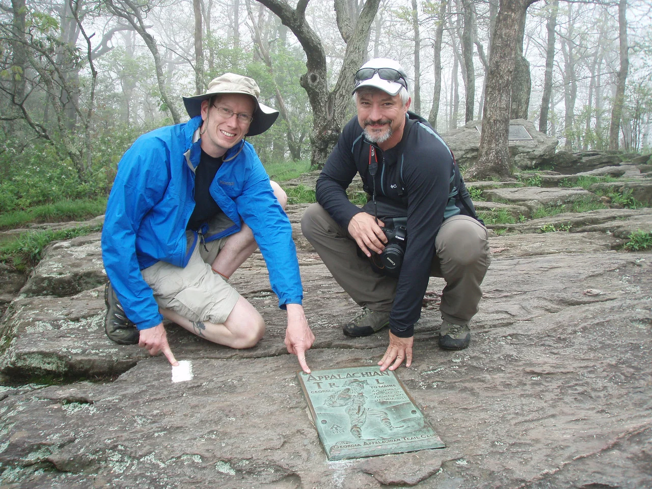 Gary and Mark at Springer Mountain