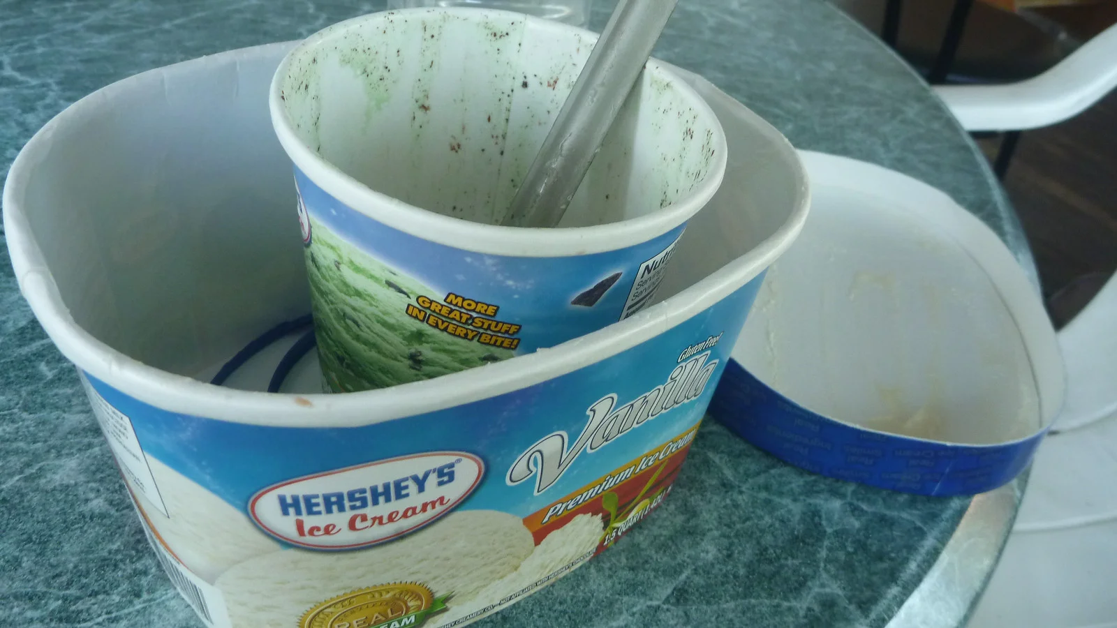 Half gallon ice cream challenge completed
