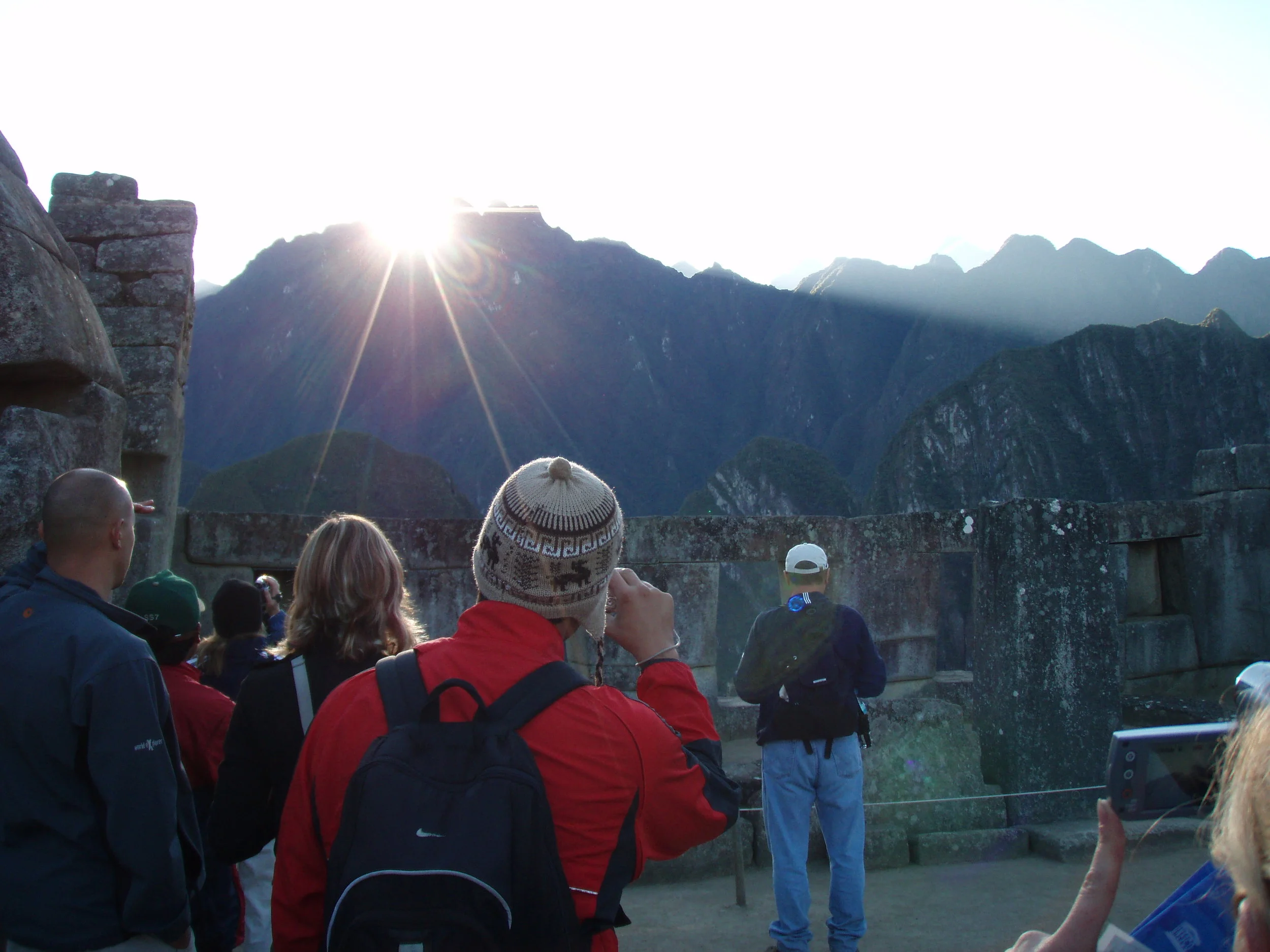 Sunrise on the solstice at Machu Picchu