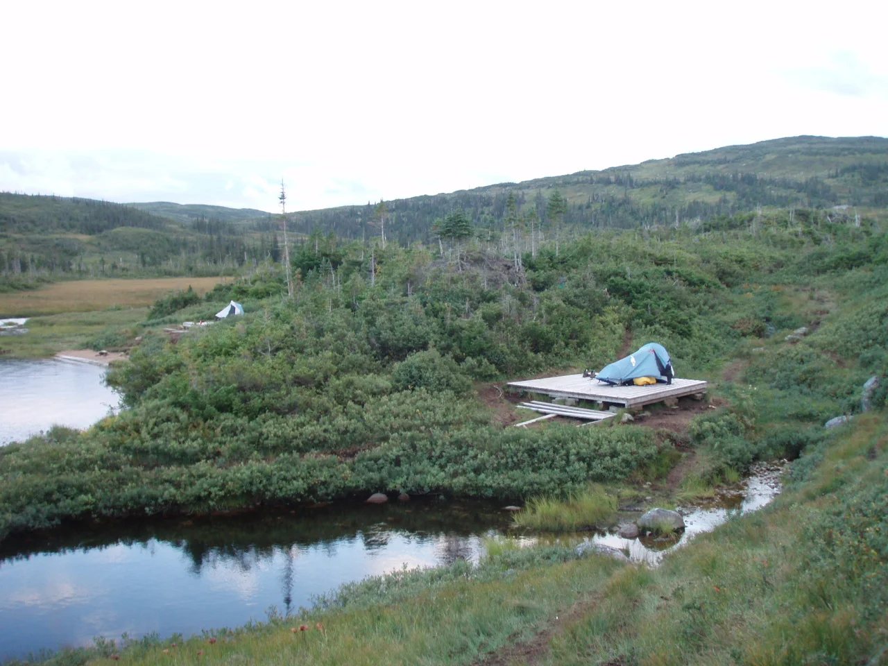 Campsites at Hardings Pond