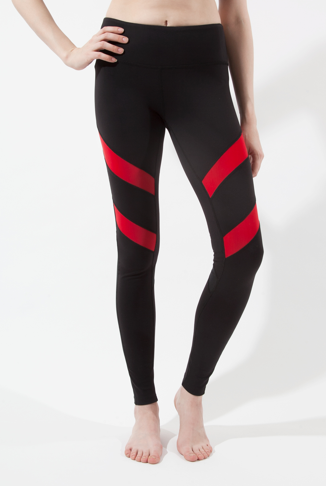 RED ZIG ZAG LEGGINGS