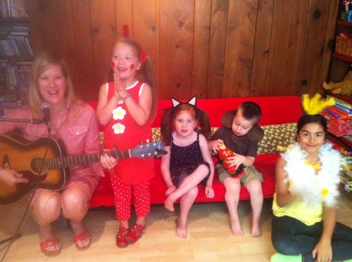 The Good Ms Padgett and friends on the Red Couch, Merryland