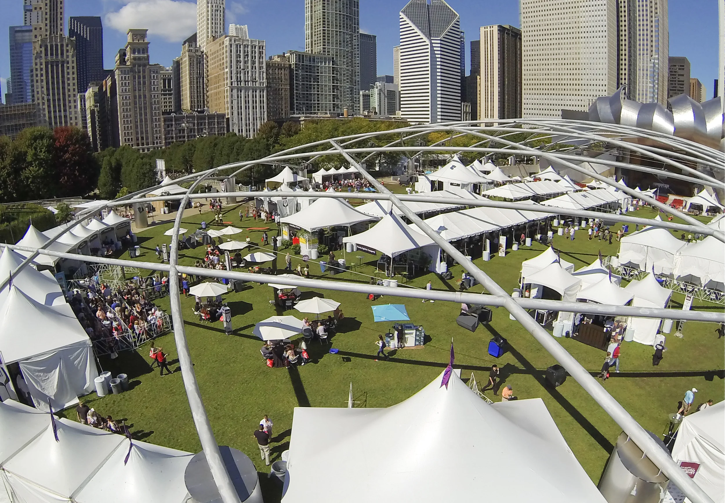 Aerial Photo of Chicago Gourmet 2013