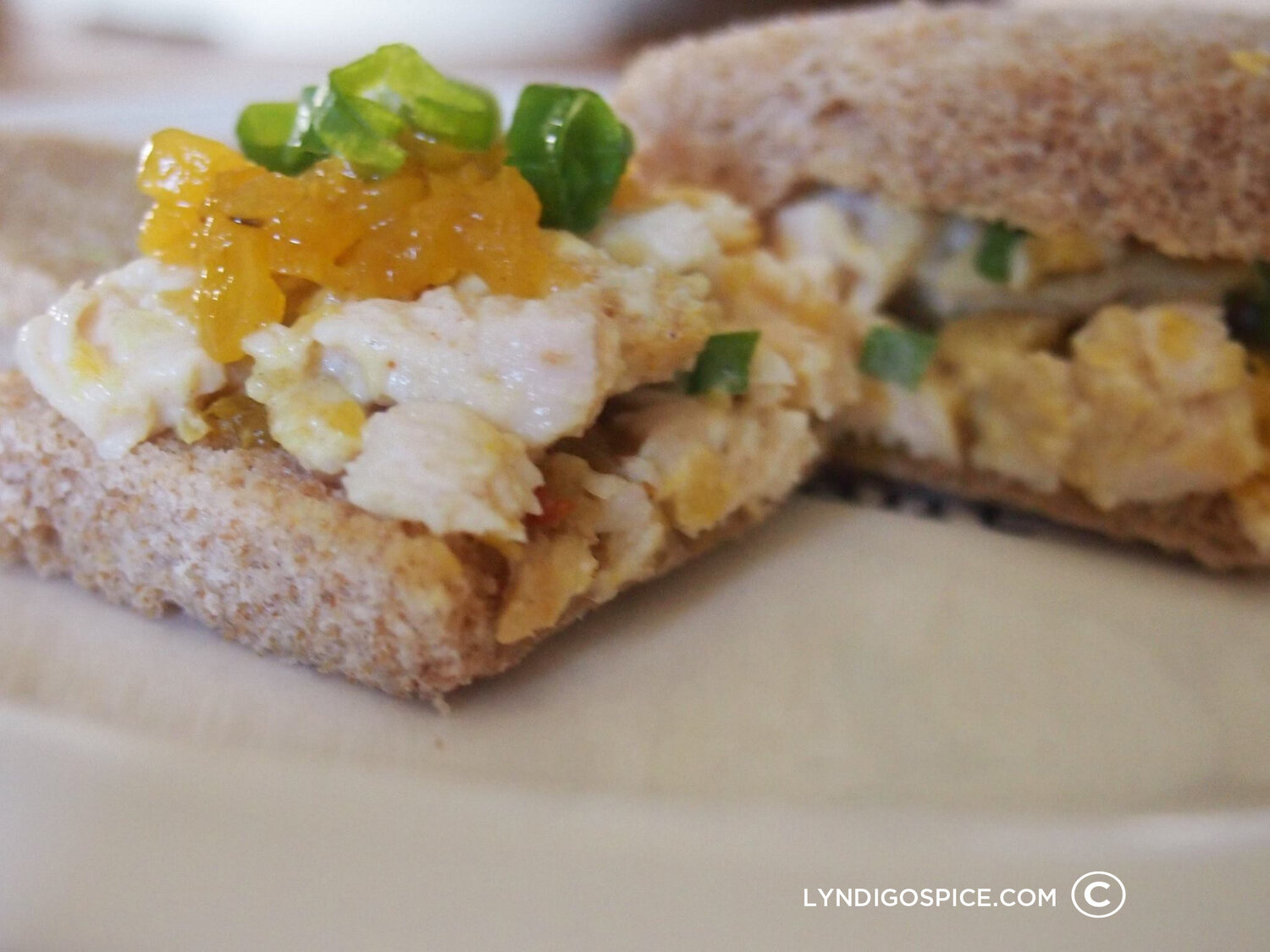 Curried Chicken Salad with Pineapple Chutney