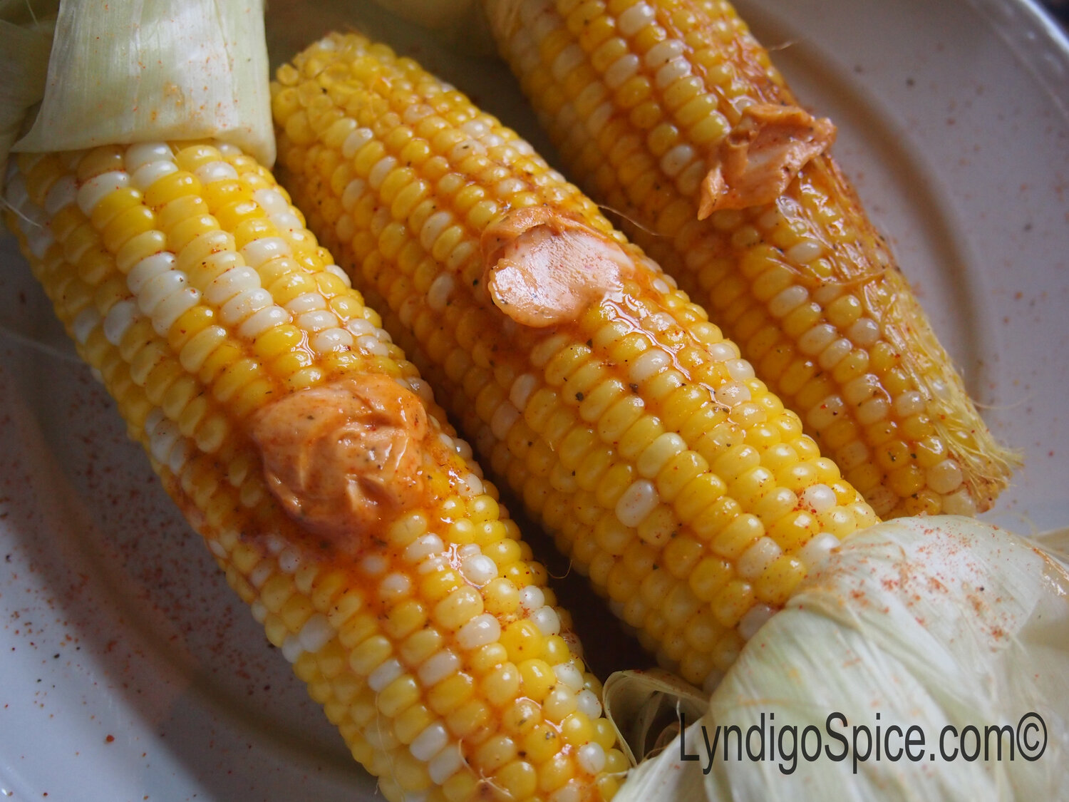 Grilled Summer Corn with Lyndigo Spice® Compound Butter