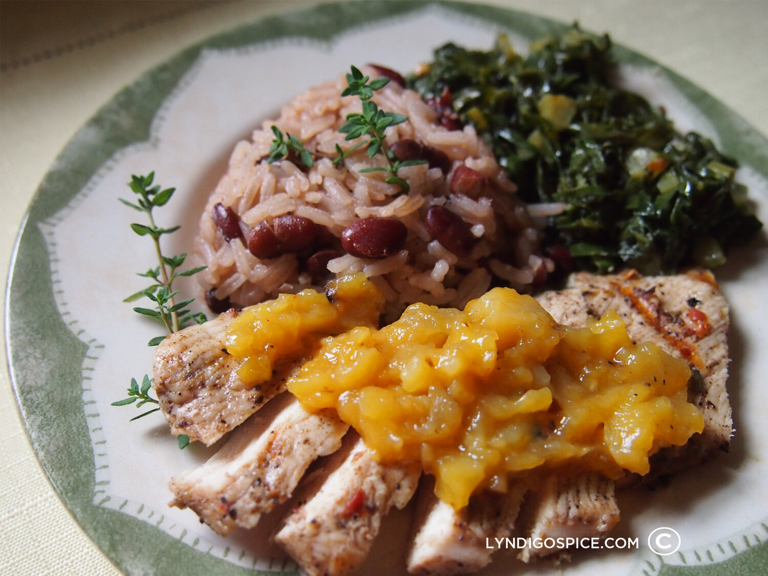 Jerk Chicken &amp; Roasted Mango Relish