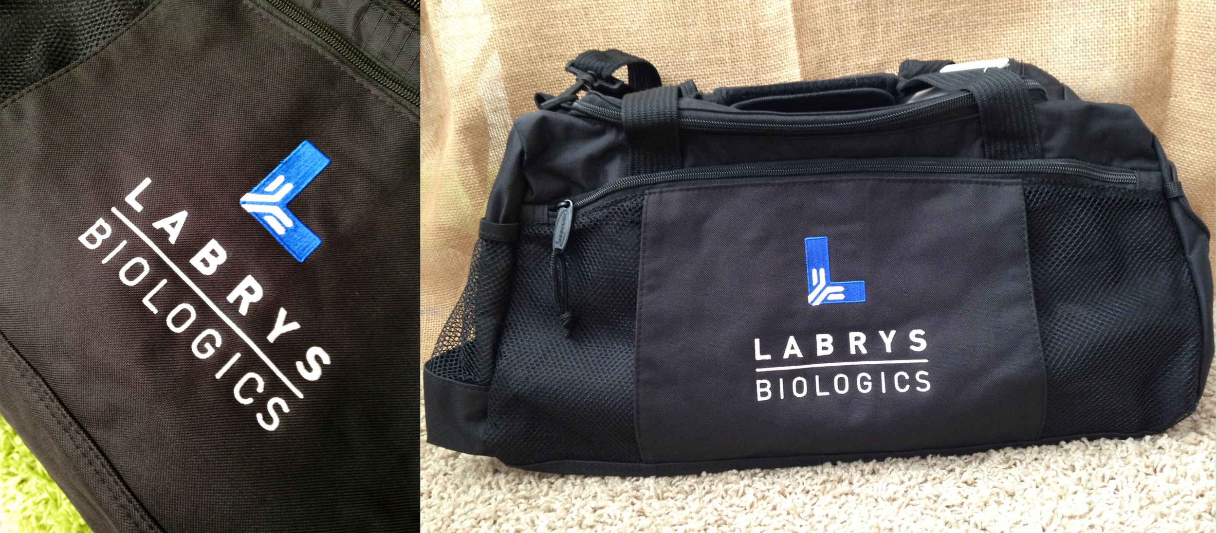 Embroidered Duffle Bag