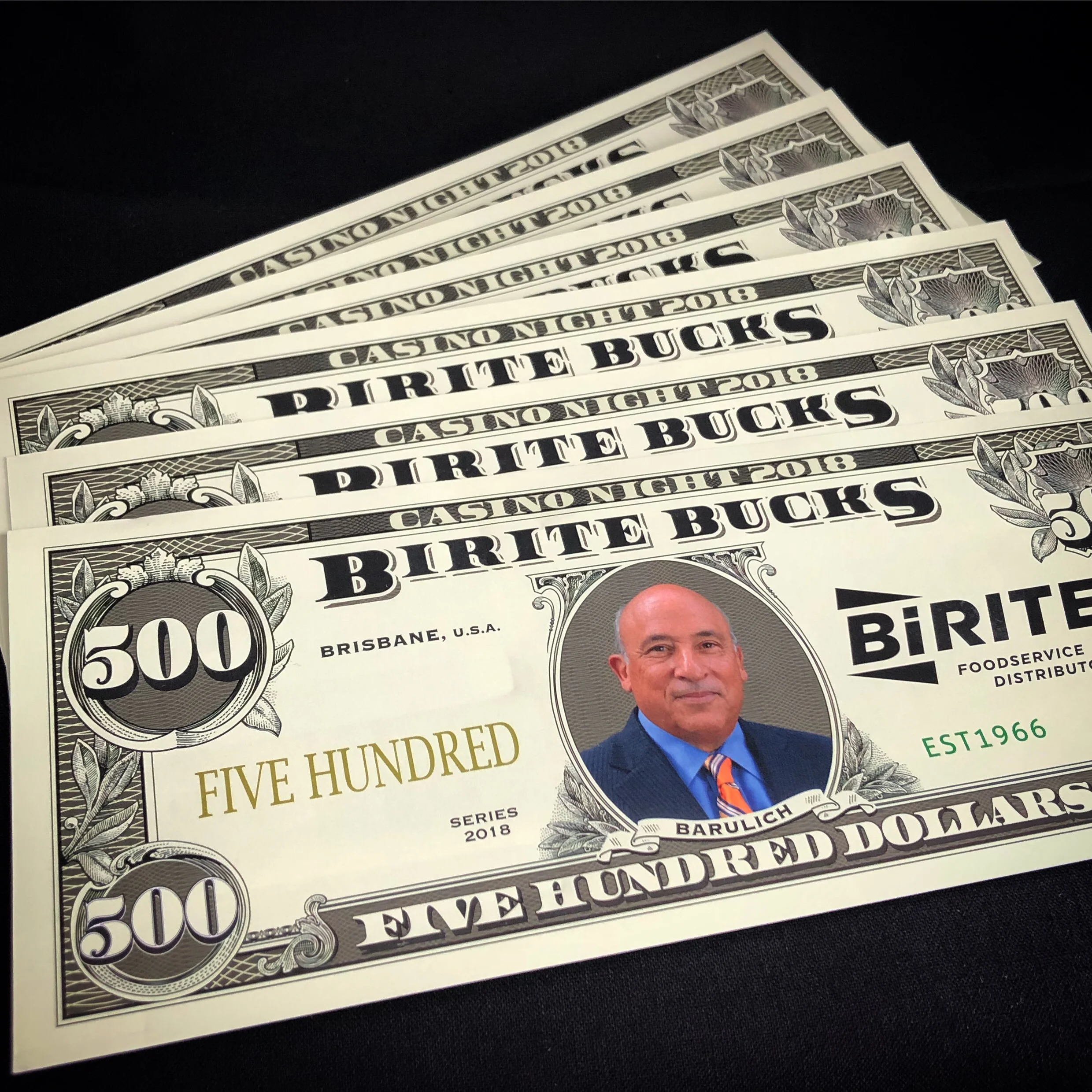 Oversized Casino Night Money
