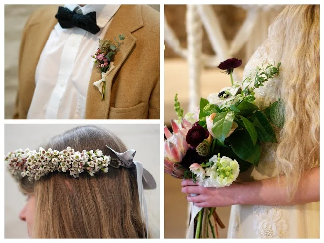 Moonstone and Moss floral accessories