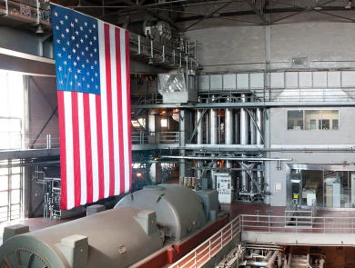 A photo of the inside of the Power Plant taken by recent Montserrat College of Art graduate Michelle Behre '14 while she was a student involved in the Across the Bridge project.