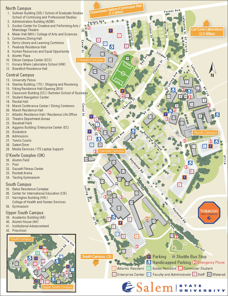 Salem State Campus Map – Verjaardag Vrouw 2020