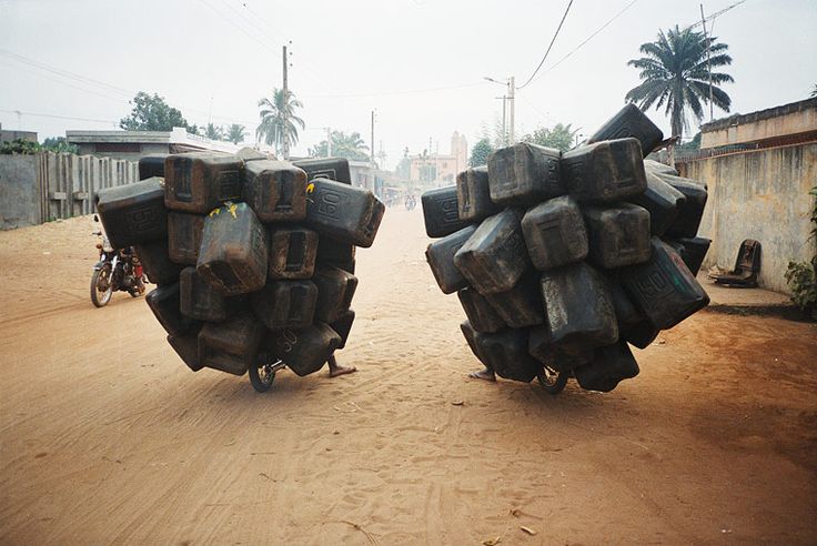 Romuald Hazoumè (Benin), Twin Airbags, 2004.&nbsp;