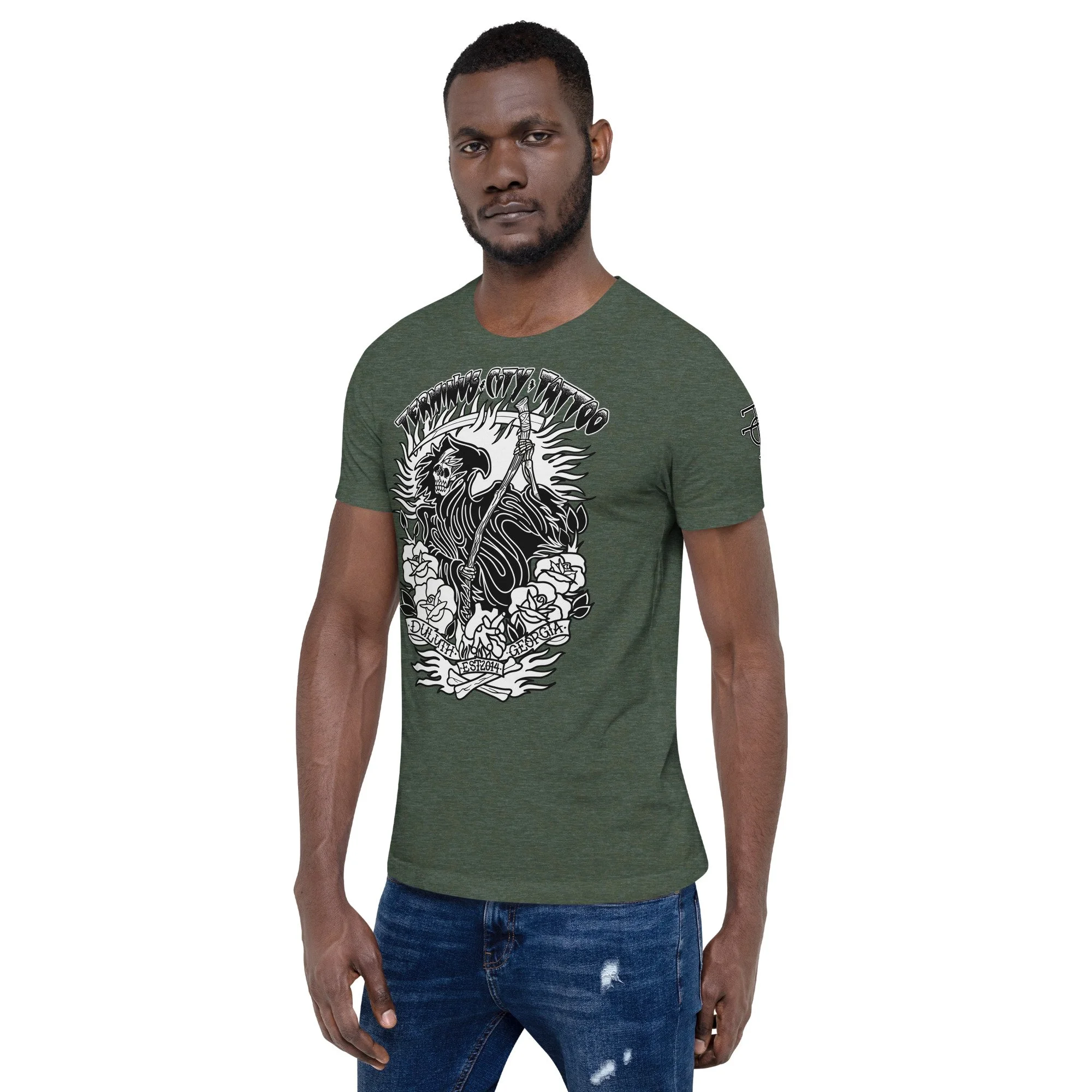 unisex-staple-t-shirt-heather-forest-left-front-67c104b67ad7f.jpg