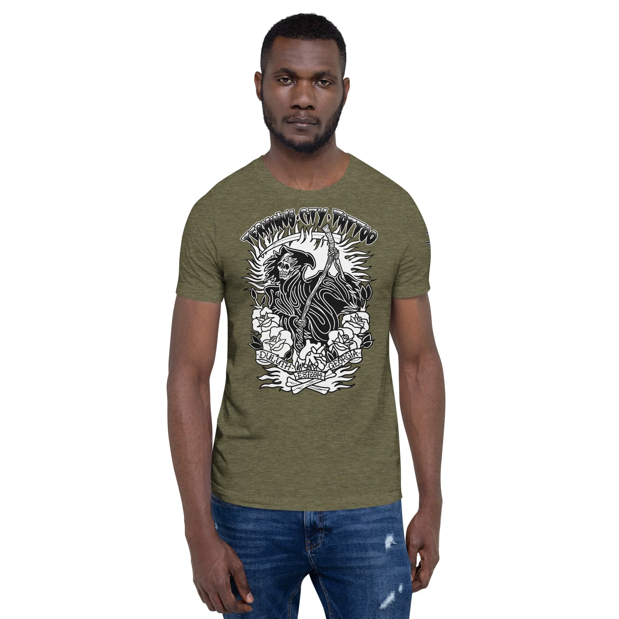 unisex-staple-t-shirt-heather-olive-front-67c104b6efc85.jpg