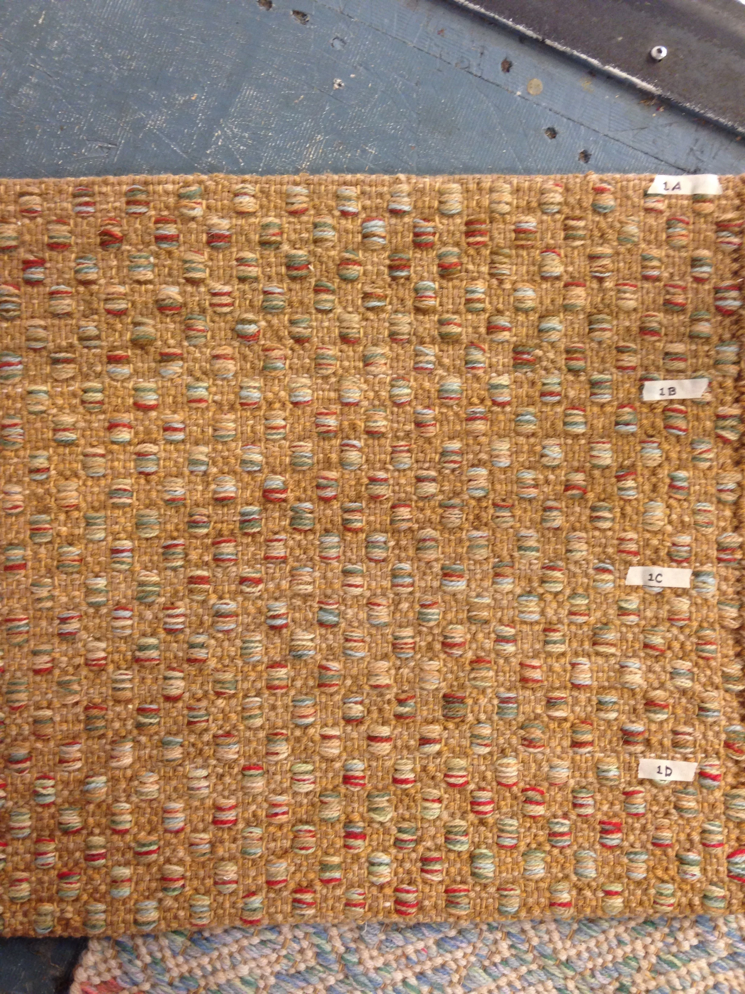 Mosaic handwoven rug
