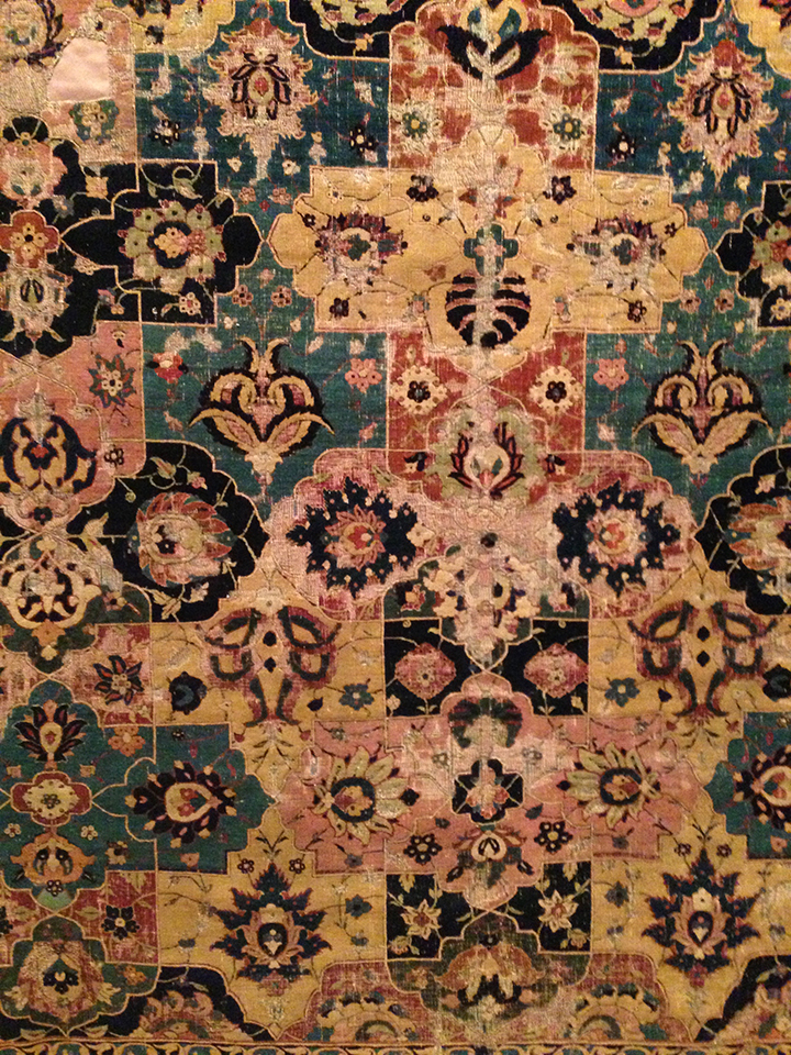 Carpet detail at the Met.