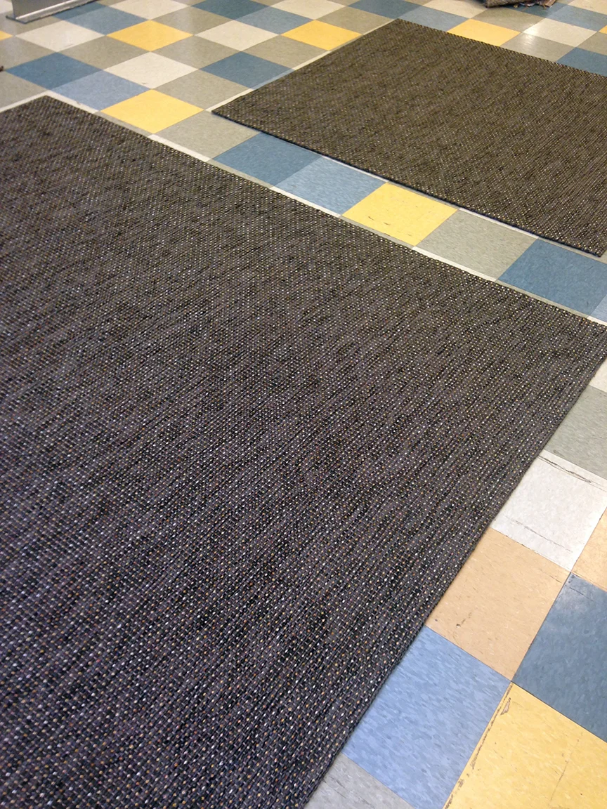 2 Custom rugs of our Blink Smokey Grey.