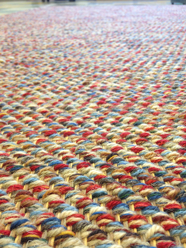 Custom Red & Blue Twill at True North Textiles.