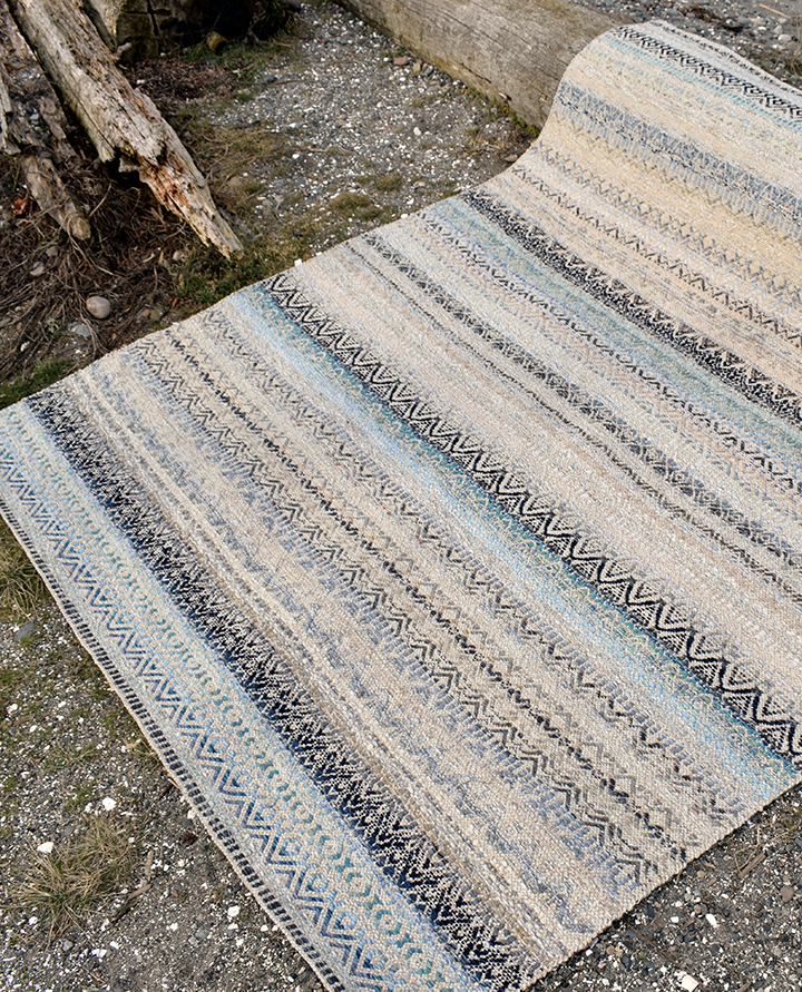 Blue and White Multi Pattern