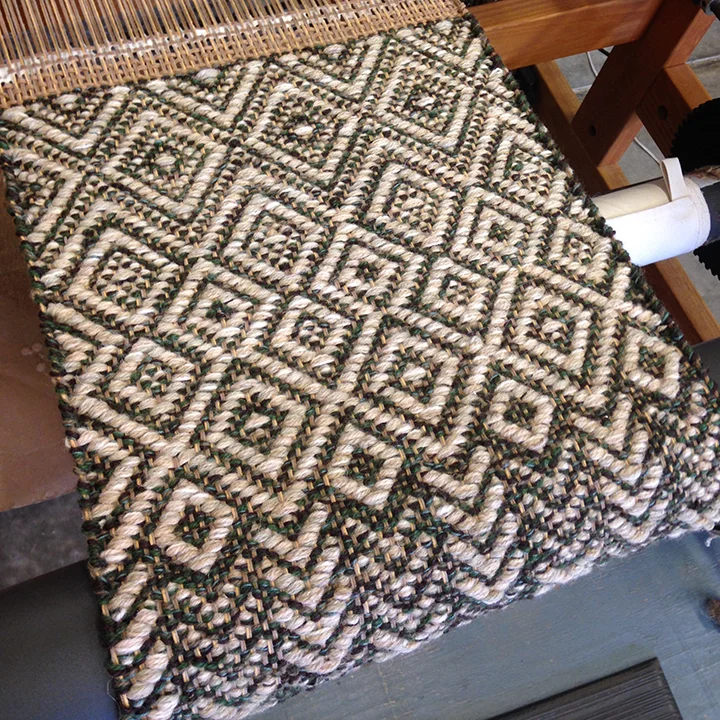 Southwestern style with mixed patterns.