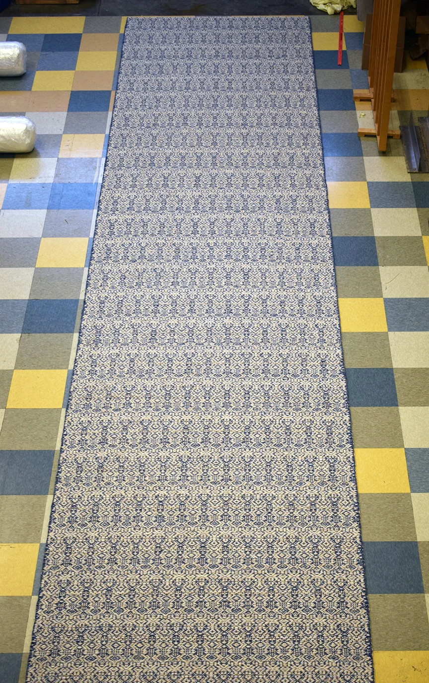 5' x 22' Zurich Azure Runner, complete and ready to ship!
