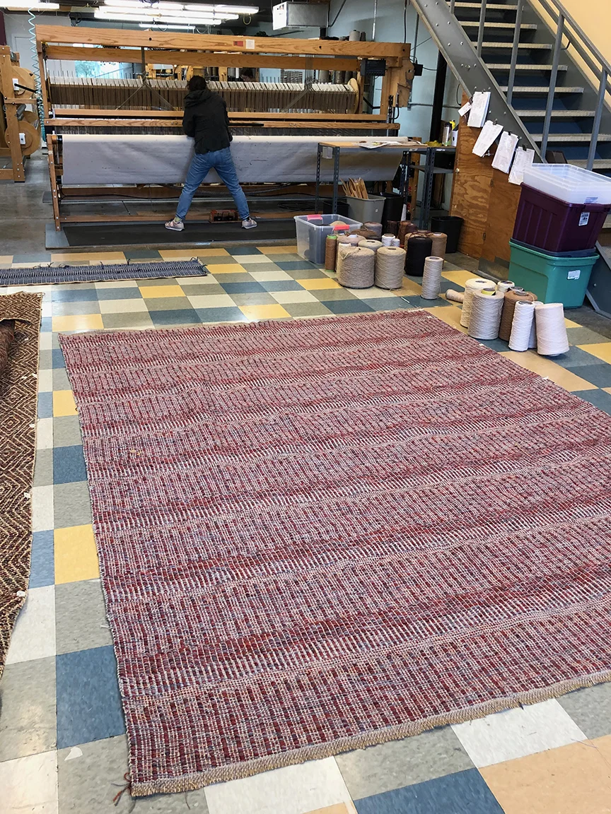 Twisp 5 right off the loom and pre backing.