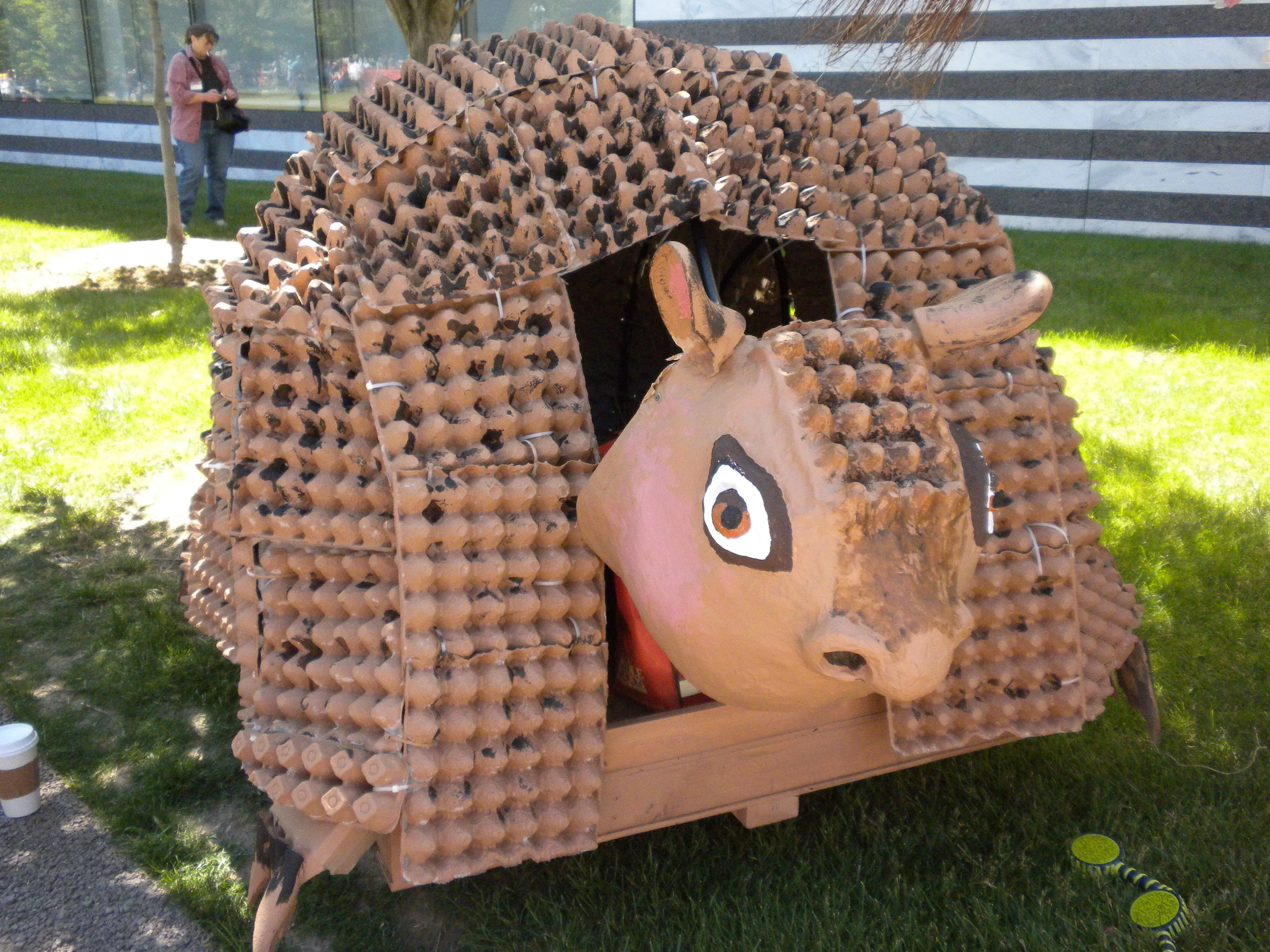 Glyptodon at rest for Parade the Circle at the Cleveland Museum of Art 2014