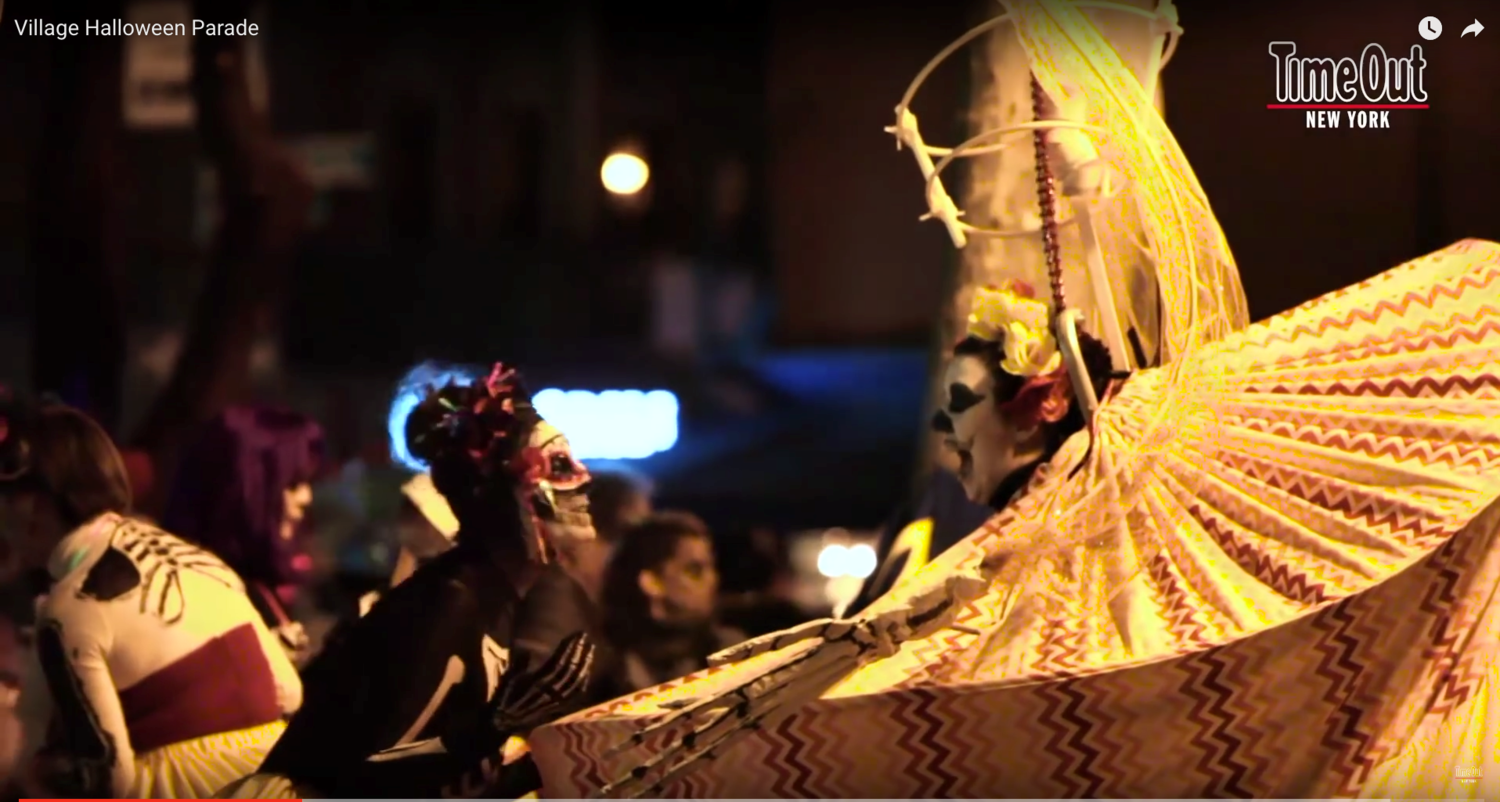 Skeleton Lola the Maracatu Queen and a Skeleton Princess